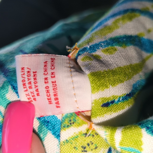 EUC Ruby Rd. Women's Zip Up Jacket, Blue/Green/White/Chartreuse Size 12 - Picture 12 of 12